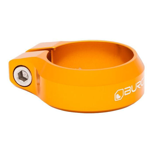 Burgtec Seat Post Clamp, 34.9mm, Iron Bro Orange