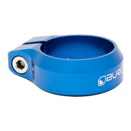 Burgtec Seat Post Clamp, 38.6mm, Deep Blue