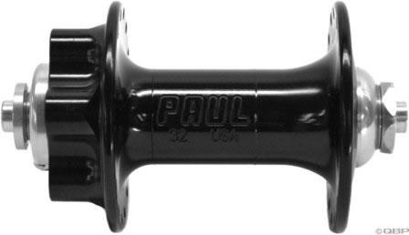 Paul Components Fhub Disk Front Hub, Quick Release Axle, 32 Hole, Black