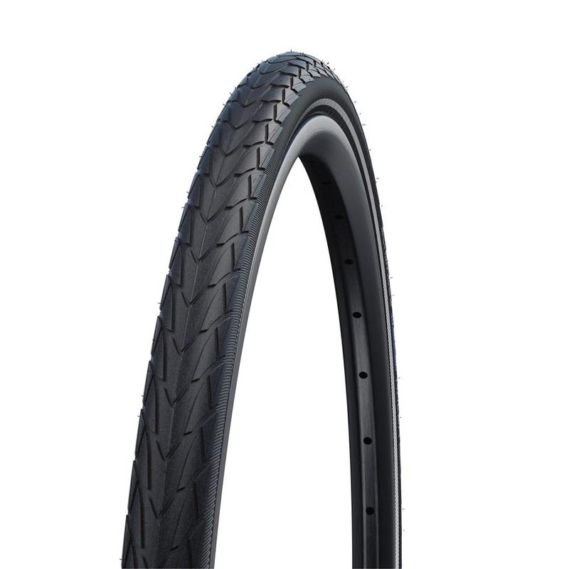 Schwalbe Marathon Racer Tire, 26 x 1.50 (40-559), Black w/Reflective Strip, RaceGuard, Addix Green, Wire