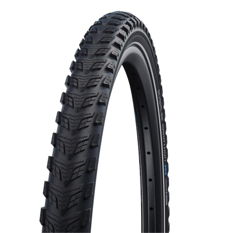 Schwalbe Marathon 365 Tire, 20 x 1.50 (40-406), Black w/Reflective Strip, GreenGuard, Addix 4season, Wire