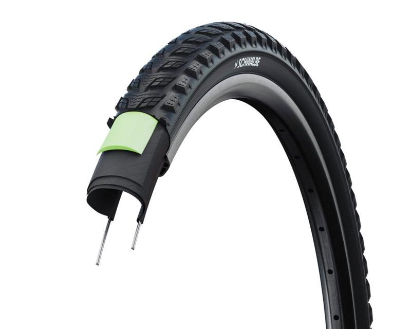 Schwalbe Marathon 365 Tire, 20 x 2.15 (55-406), Black w/Reflective Strip, GreenGuard, Addix 365, Wire
