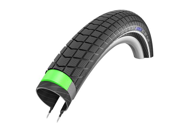 Schwalbe Big Ben Plus Tire 20 x 2.15 (55-406) Black, Performance, Reflective Strip, Endurance, Green Guard, Wire
