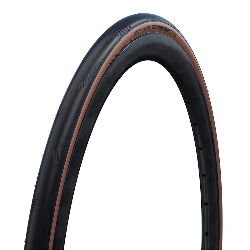 Schwalbe One Tire, 700 x 25c (25-622), Bronze Skin, MicroSkin, RaceGuard, Tubeless-Easy, Addix, Folding