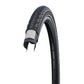Schwalbe Delta Cruiser Plus Tire, 26 x 1.75 (47-559), Black w/Reflective Strip, PunctureGuard, Green Compound, Wire