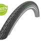Schwalbe Road Cruiser Tire 29 x 1.75 (47-622), Black w/Reflective Strip, Green Compound, K-Guard, SBC, Wire