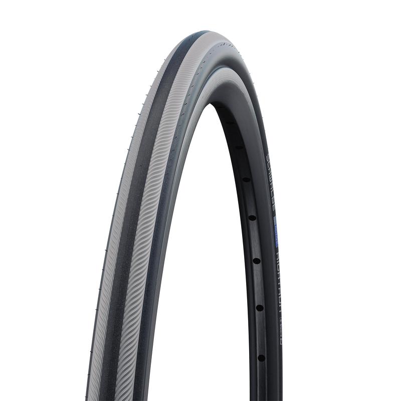 Schwalbe Right Run Wheelchair Tire, 26 x 7/8 (23-559), Grey Stripes, K-Guard, Wire