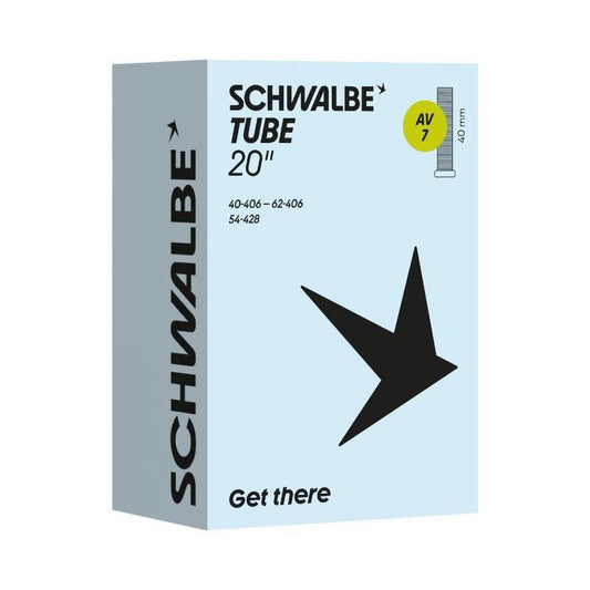Schwalbe Tube AV 7, 20 x 1.5-2.5", 40mm Schrader Valve /each