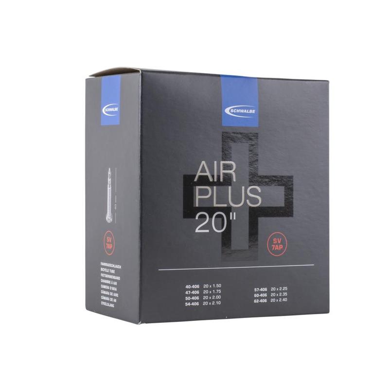 Schwalbe Air Plus Tube 7AP SV, 20 x 1.5-2.4, 40mm Presta Valve /each