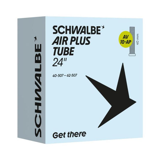 Schwalbe Air Plus Tube AV 10-AP, 24 x 1.5-2.4", 40mm Schrader Valve /each