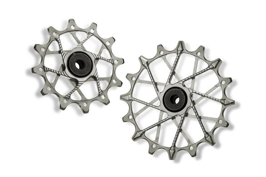 Garbaruk Derailleur Pulleys, 14/16T, SRAM Eagle Transmission, 12 Speed, Silver