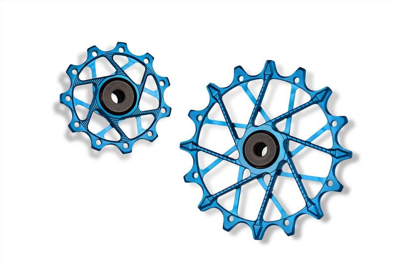 Garbaruk Derailleur Pulleys, 11/16T, Shimano 11 Speed (for use with Garbaruk cage), Blue