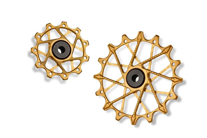 Garbaruk Derailleur Pulleys, 14/16T, 12 Speed, Gold