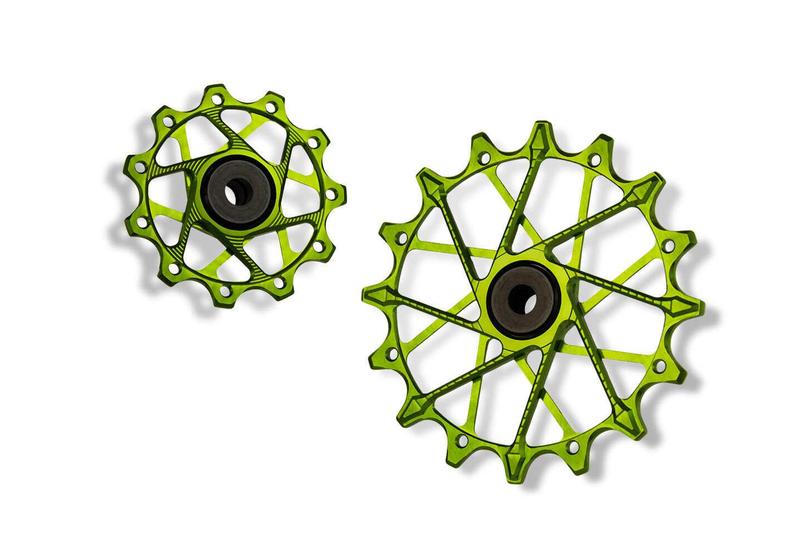 Garbaruk Derailleur Pulleys, 14/16T, 12 Speed, Green