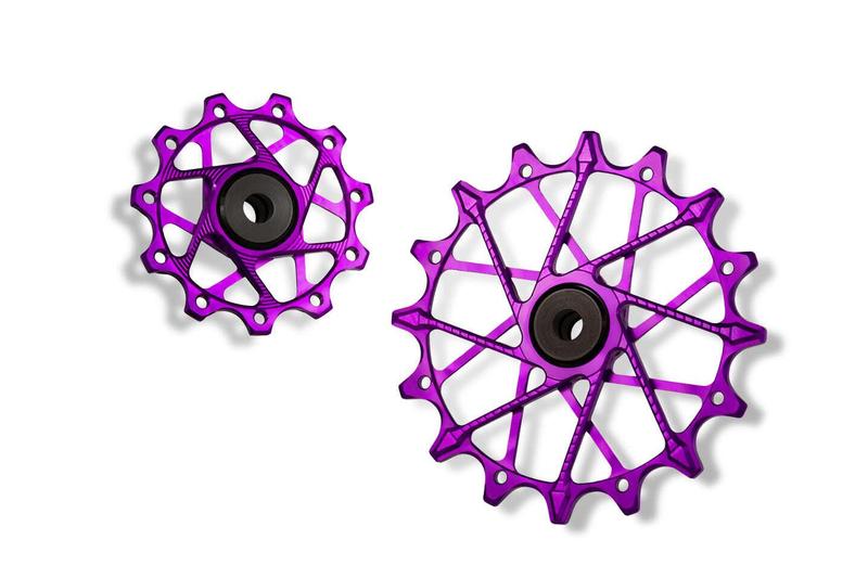 Garbaruk Derailleur Pulleys, 14/16T, 12 Speed, Purple