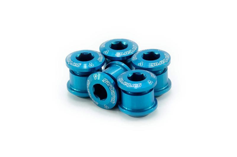 Garbaruk Chainring Bolt Set, M8 x 0.75, Blue