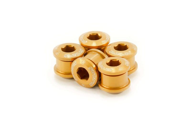 Garbaruk Chainring Bolt Set, M8 x 0.75, Gold