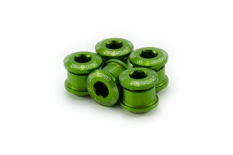 Garbaruk Chainring Bolt Set, M8 x 0.75, Green