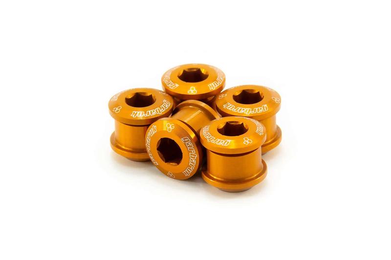 Garbaruk Chainring Bolt Set, M8 x 0.75, Orange