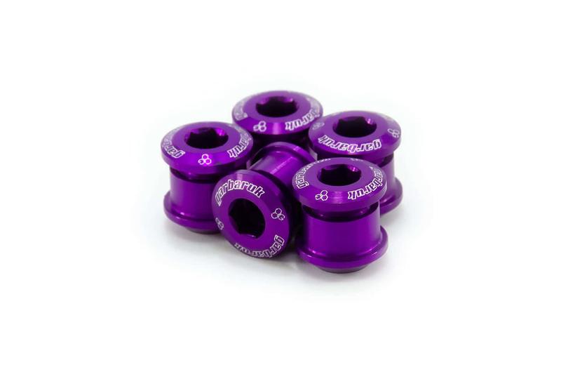 Garbaruk Chainring Bolt Set, M8 x 0.75, Purple