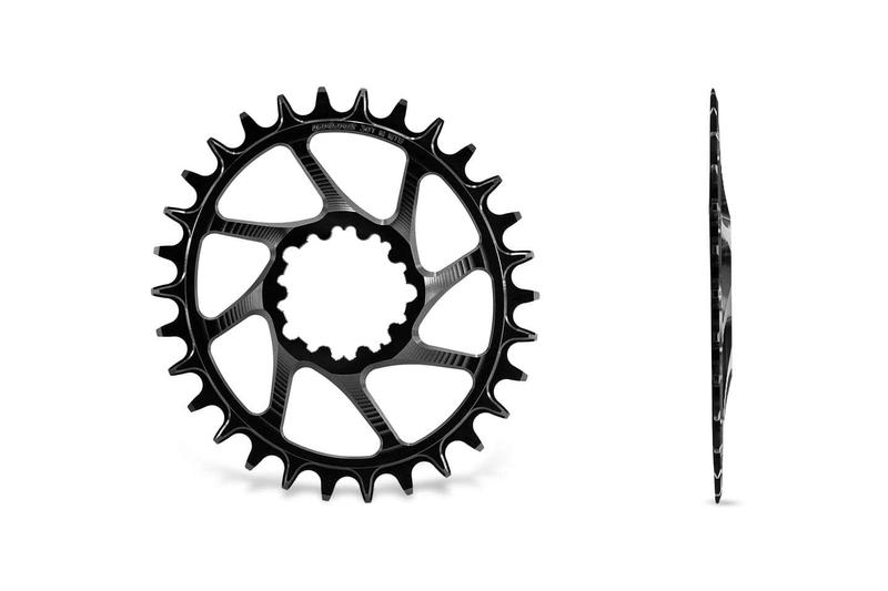 Garbaruk MTB Chainring, SRAM GXP/DUB Boost, Direct Mount, Oval, 30T, Black
