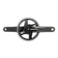 SRAM, Force D2 1x Wide, Crankset, Speed: 12, Spindle: 28.99mm, BCD: Direct Mount, 40, DUB, 165mm, Black, Road Disc