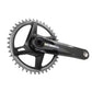 SRAM, Force D2 1x Wide, Crankset, Speed: 12, Spindle: 28.99mm, BCD: Direct Mount, 40, DUB, 165mm, Black, Road Disc