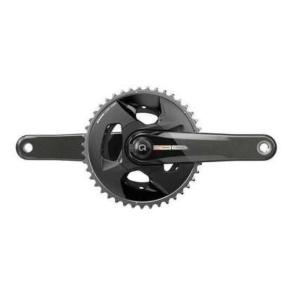 SRAM, Force D2 2x Wide, Power Meter Crankset, Speed: 12, Spindle: 28.99mm, BCD: Direct Mount, 43/30, DUB, 165mm, Black, Road Disc