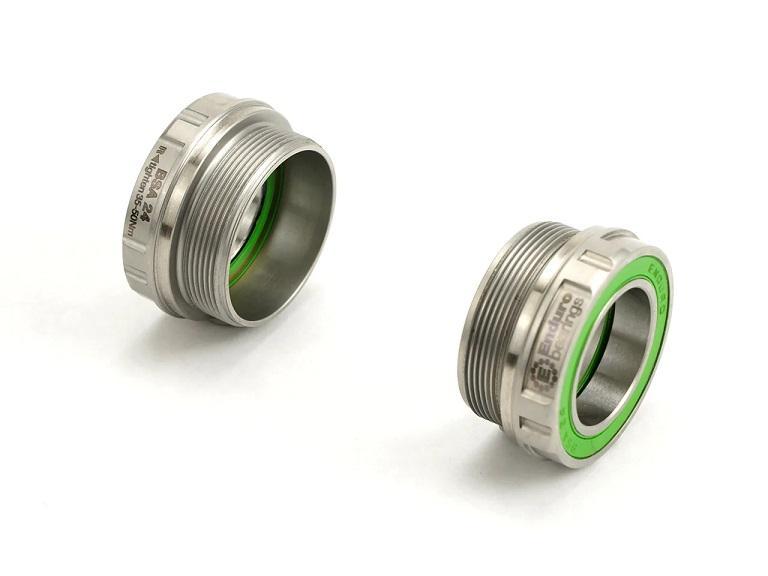 Enduro MaxHit Bottom Bracket, BSA Spindle, Stainless Steel Integrated Bearings