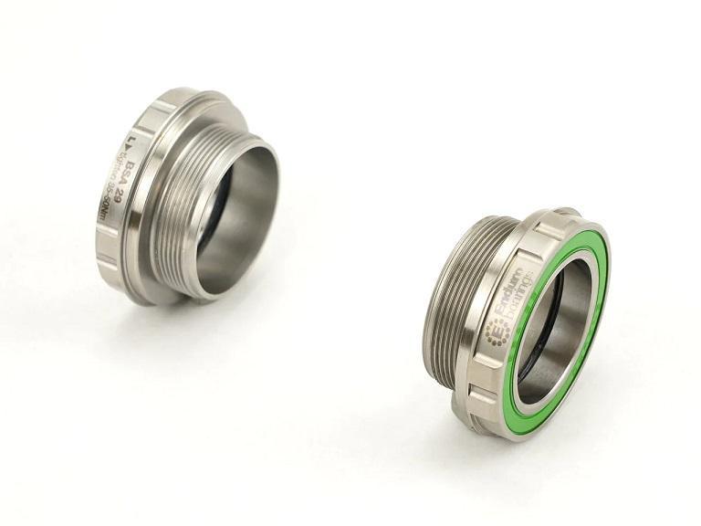 Enduro MaxHit Bottom Bracket, BSA 29mm Sram DUB Spindle, Stainless Steel Integrated Bearings, Silver
