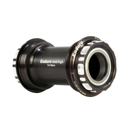Enduro T47 XD-15 Corsa Bottom Bracket, Threaded, 24mm spindle, Black cups