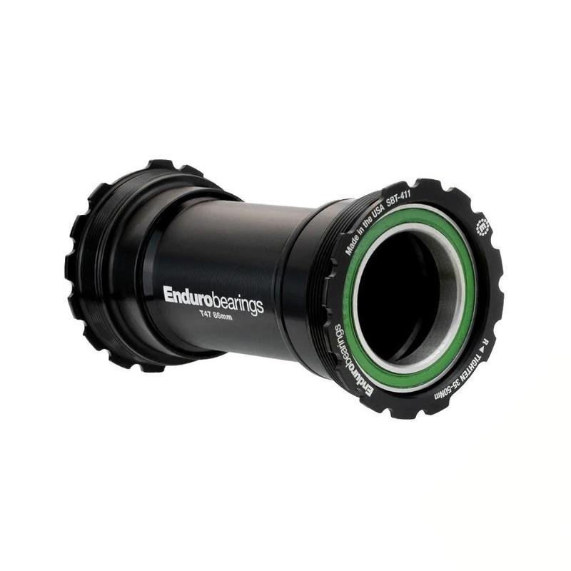 Enduro T47 Threaded Internal Bottom Bracket, 86mm Shell, Stainless Steel Angular Contact, 29mm (Sram DUB) spindle, Black