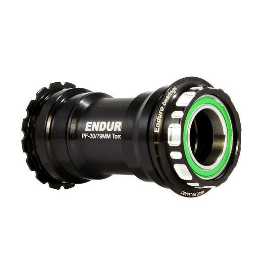 Enduro TorqTite Stainless Steel Angular Contact Bottom Bracket, BBRight to 24mm, Black