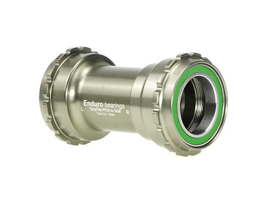 Enduro Torqtite Bottom Bracket, PF30 Frameset, Sram DUB 29mm Spindle, Stainless Steel Radial Bearings, Silver