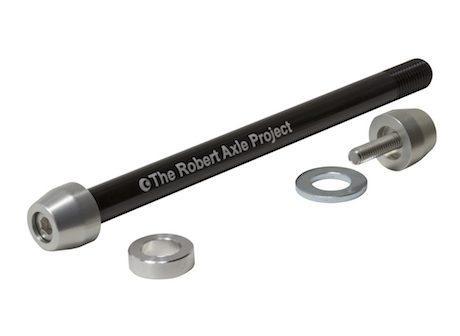 The Robert Axle Project Trainer Axle, 159, 162, or 165mm length, M12 x 1.5mm (TRA212)