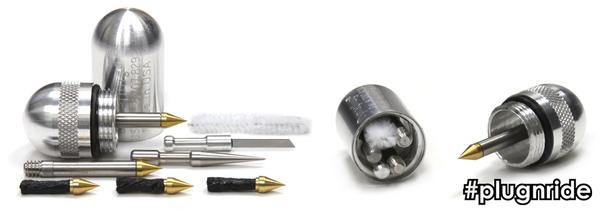 Dynaplug Micro Pro (Pill) Tubeless Tire Repair Tool Kit, Polished Silver