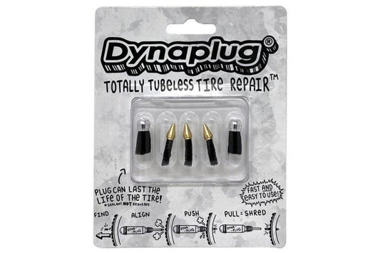 Dynaplug Tubeless Tire Repair Plugs, Combo 5 pack (Pointed Soft Nose Tip + Megaplug)