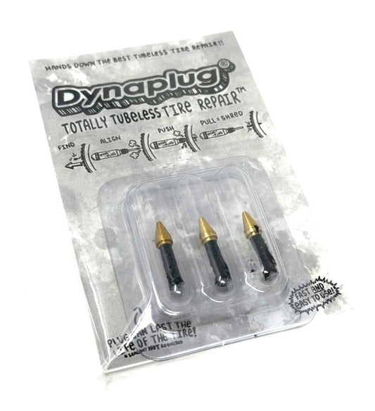 Dynaplug Tubeless Tire Repair Plugs, Pointed Soft Nose Tip /3 pack
