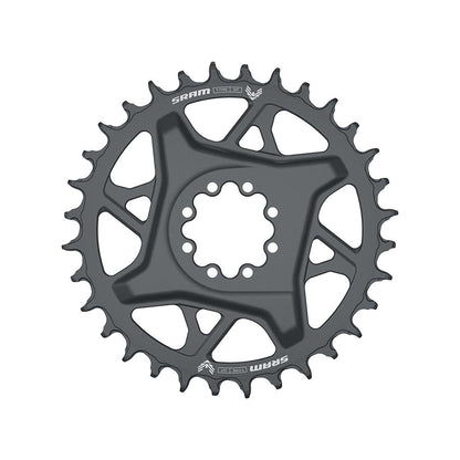SRAM, GX Eagle T-Type DM, Chainring, Teeth: 30, Speed: 12, BCD: Direct Mount SRAM 8 Bolt, Aluminum, Grey