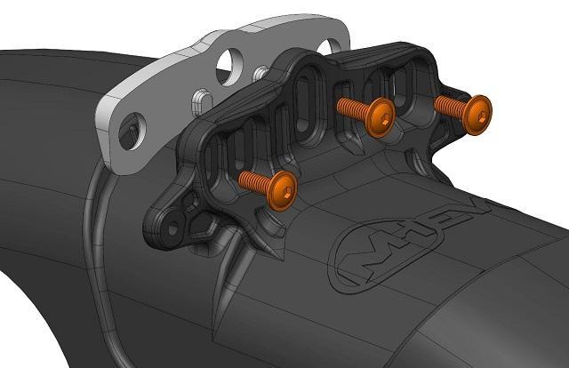 Mudhugger Ohlins Fork Adaptor Kit - for EVO Bolt-On Fenders