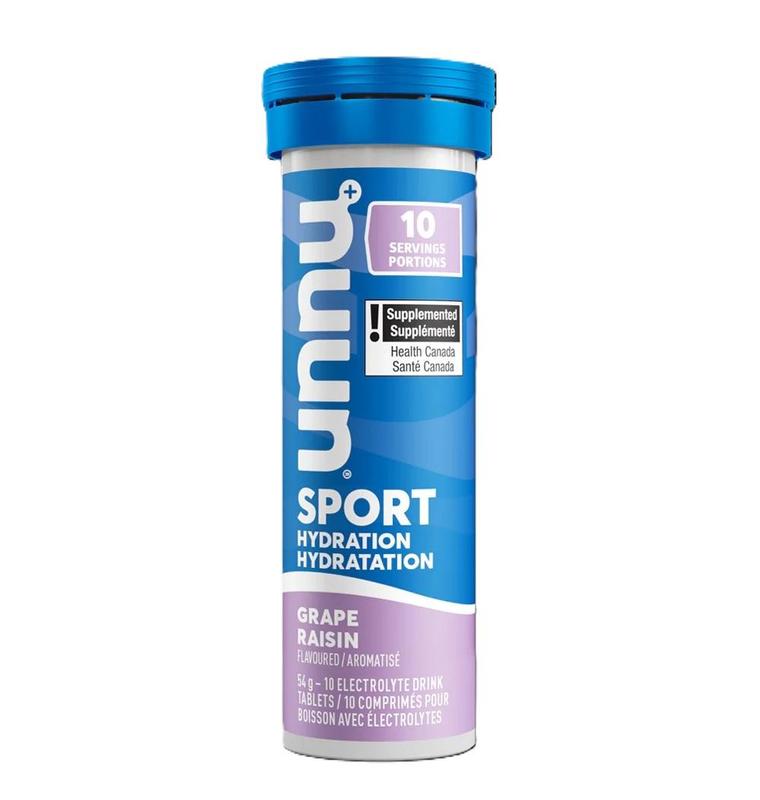 Nuun Sport Hydration Tablets, Grape, Box of 8 Tubes (10 tablets per tube)