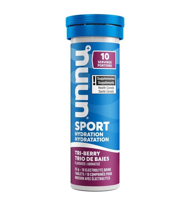 Nuun Sport Hydration Tablets, Tri Berry, Box of 8 Tubes (10 tablets per tube)