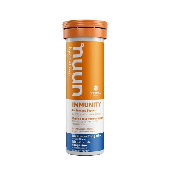 Nuun Immunity Hydration Tablets, Blueberry Tangerine, Box of 8 Tubes (10 tablets per tube)