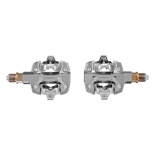 Look, X-Track Power Dual, Pedals, Body: Aluminum, Spindle: Cr-Mo, 9/16'', Silver, Pair