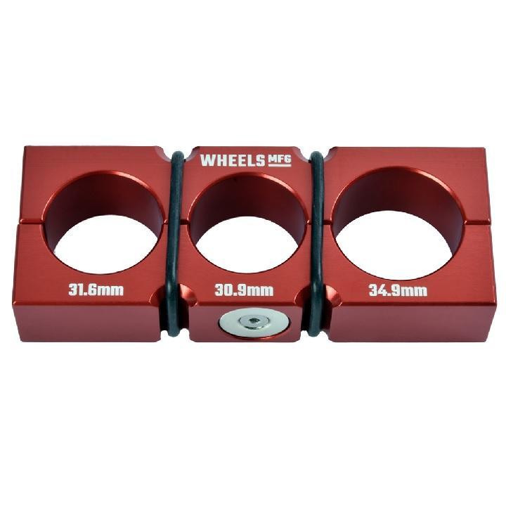 Wheels Manufacturing Seatpost Shaft Block Set, Vice Shaft Clamp Set for Dropper Seat Posts