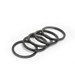 Wheels Manufacturing Alloy Headset Spacers 1 1/8" x 2.5mm, Black / 5 Pack