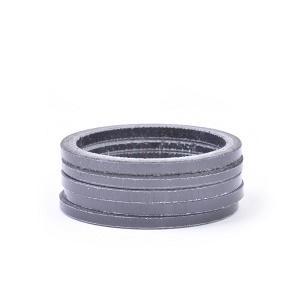 Wheels Manufacturing Carbon Headset Spacers 1 1/8" x 2.5mm, Gloss Finish / 5 Pack