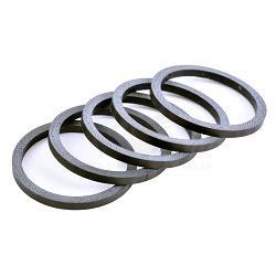 Wheels Manufacturing Carbon Headset Spacers 1 1/8" x 2.5mm, Matte Finish / 5 Pack