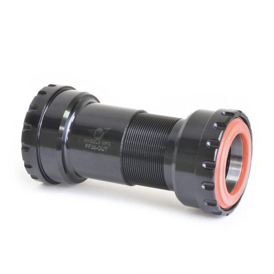 Wheels Manufacturing Bottom Bracket, PF30 to 28.99mm SRAM DUB, ABEC-3, Outboard Bottom Bracket, Angular Contact, Black