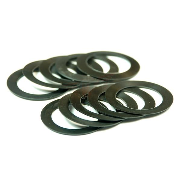 Wheels Manufacturing 0.5mm BB Spindle Spacers, 24mm ID / 10 pack